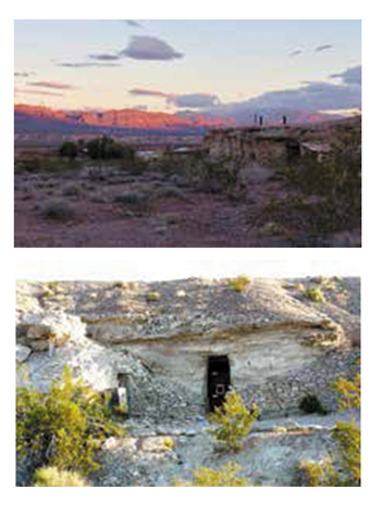 Shoshone Village caves.