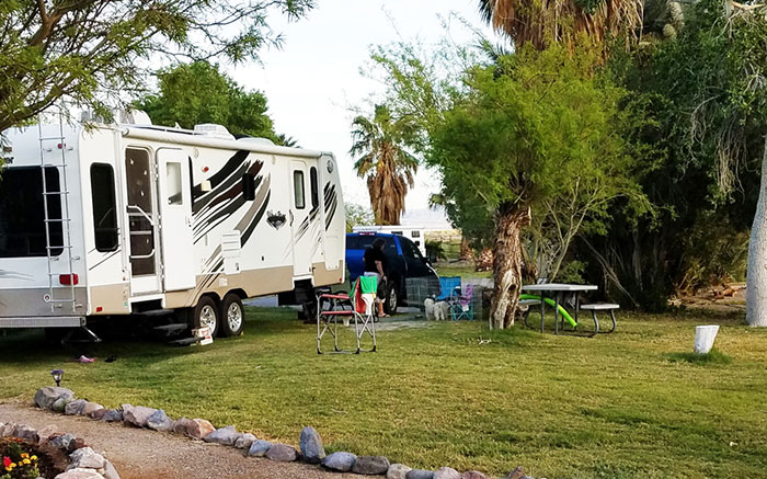 Reserve an RV space at Shoshone RV Park.