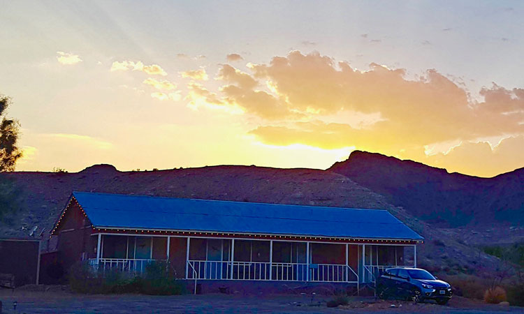 Shoshone Village sunset.